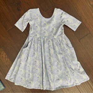 Charming Lavender Kids Unicorn Dress